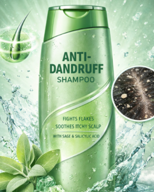 Anti-Dandruff Shampoo with Sage & Salicylic Acid for Flake-Free Scalp Care